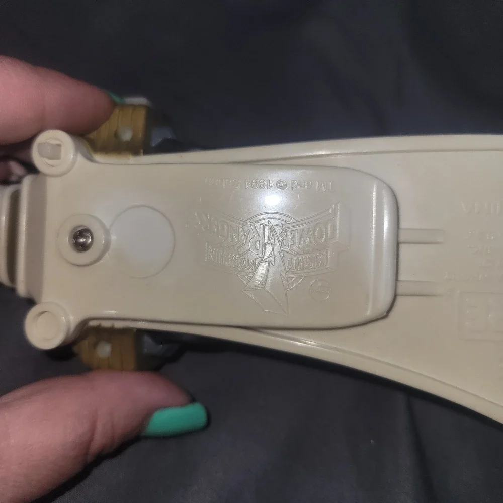 VTG MMRP POWER RANGERS WHITE SABAN EMPIRE1994 SWORD LAUNCHER W/ TIGERZORD
